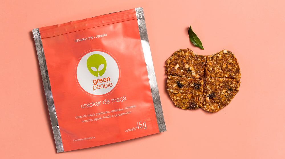 Snack Saudável Greenpeople: Cracker de Maçã e suas combinações